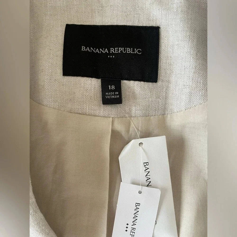 Banana Republic Linen-Blend Double Breasted Blazer - Picture 8 of 13